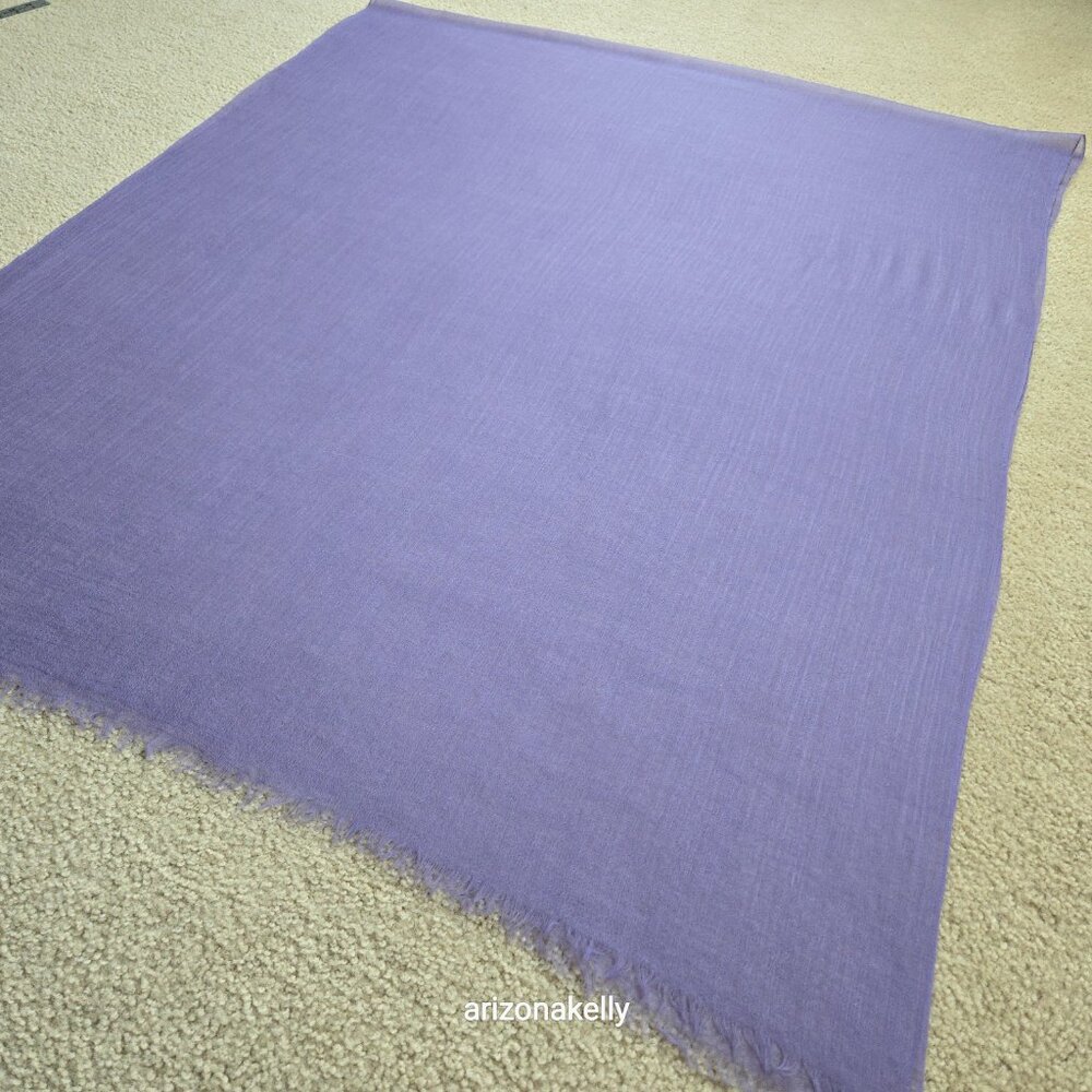 Ovcio Featherlight Lavender Cashmere Scarf - Picture 7 of 14